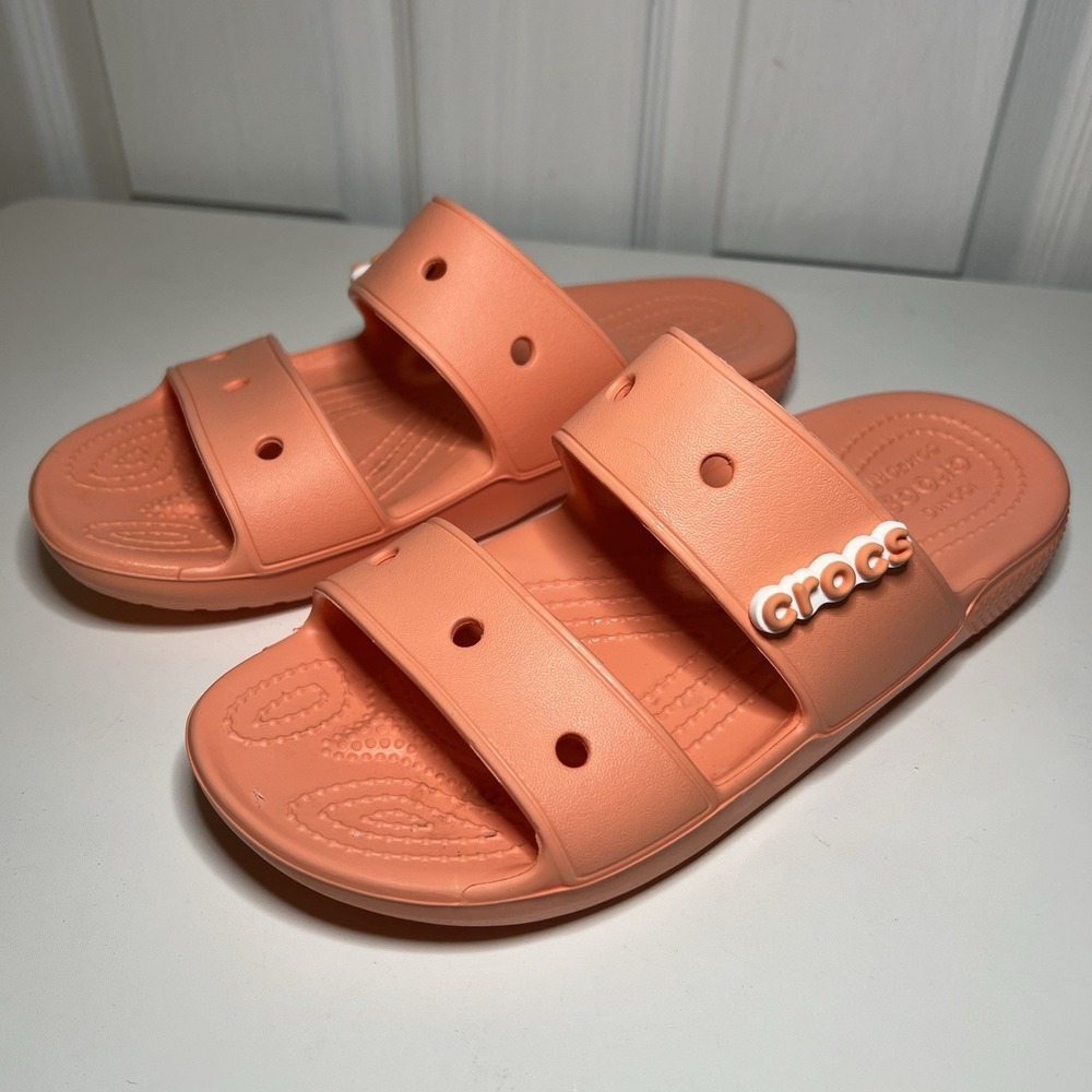 Crocs Classic Peach Sandal Size Men 6 Women 8 Iconic Comfort